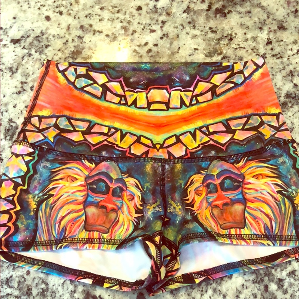 Yoga shorts Rafiki Neon